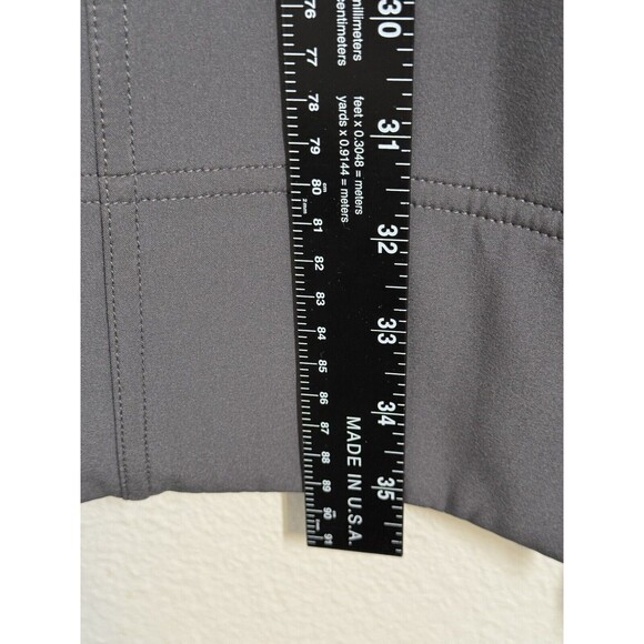 Lululemon Apres Women's Long Gray Softshell Hooded Jacket Full Zip Coat Size 4 - Picture 14 of 16